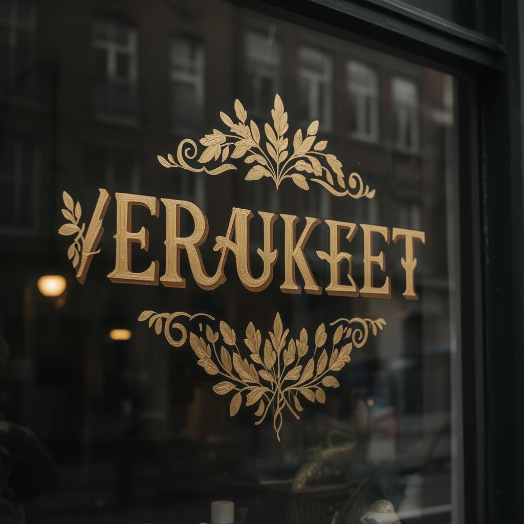 Gold leaf window signage